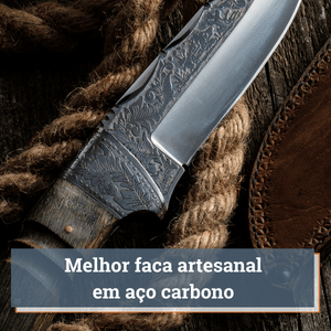 faca artesanal aço carbono
